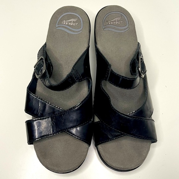 DANSKO Sela Patent Leather Slide - Picture 2 of 8